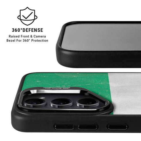 Ireland Flag Distressed Galaxy S24 FE Kickstand Case